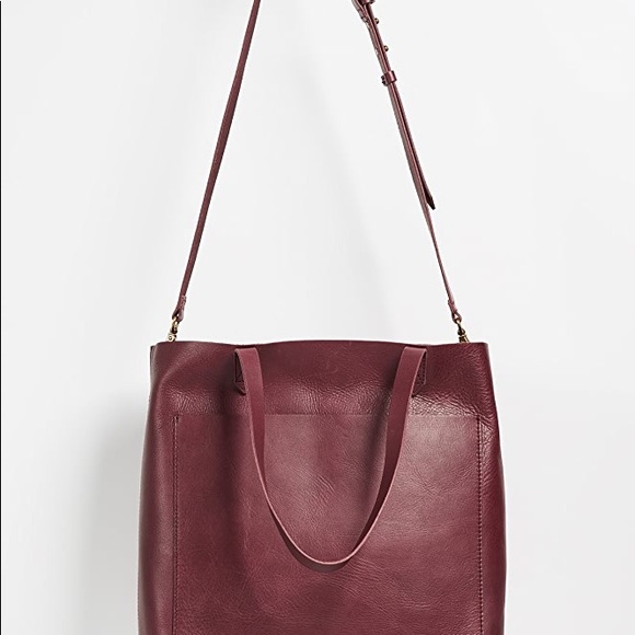 Madewell Handbags - Madewell Medium Transport Tote in Dark Cabernet